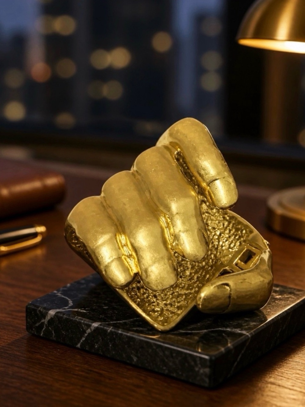 VINTAGE Gold Tone Sculpture Cuff Bracelet ‼️SHOW STOPPING ‼️ - Picture 3 of 13
